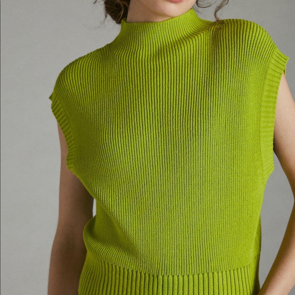 Anthropologie Maeve Mock Neck Sweater Tee